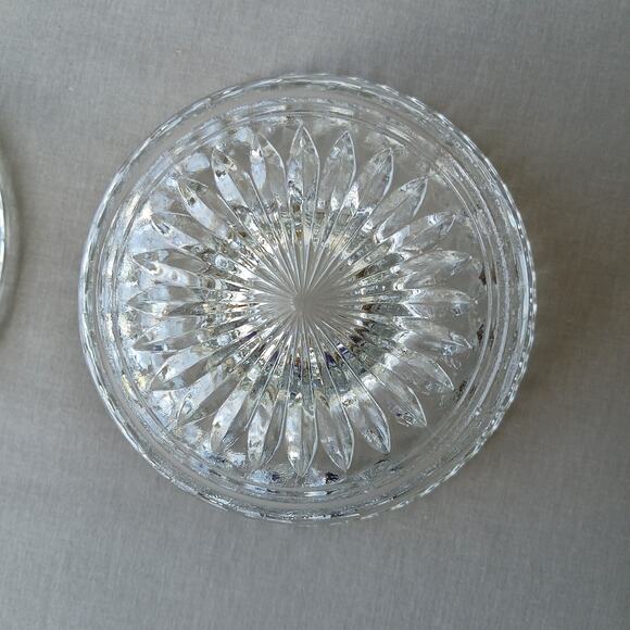 Anchor Hocking Wexford Cut Glass Footed Candy Dish with Lid vintage MCM - Picture 8 of 12